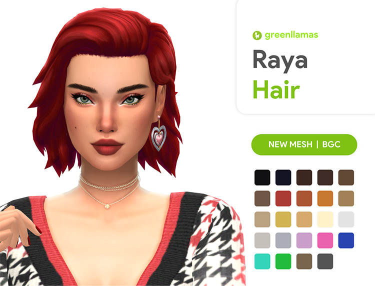 Raya Hair for Sims 4