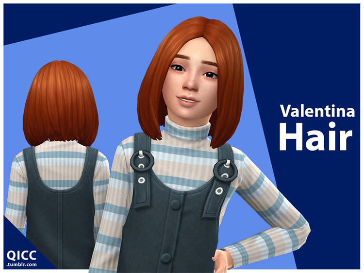 Valentina Hair Sims 4 CC