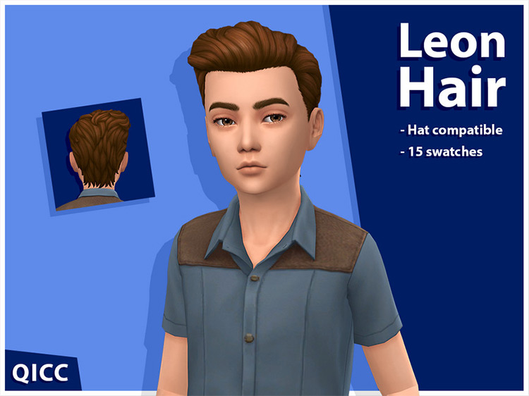 Leon Hair for Sims 4