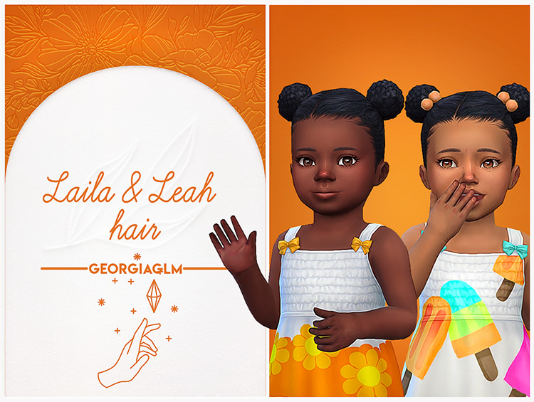 Laila & Leah Hair TS4 CC
