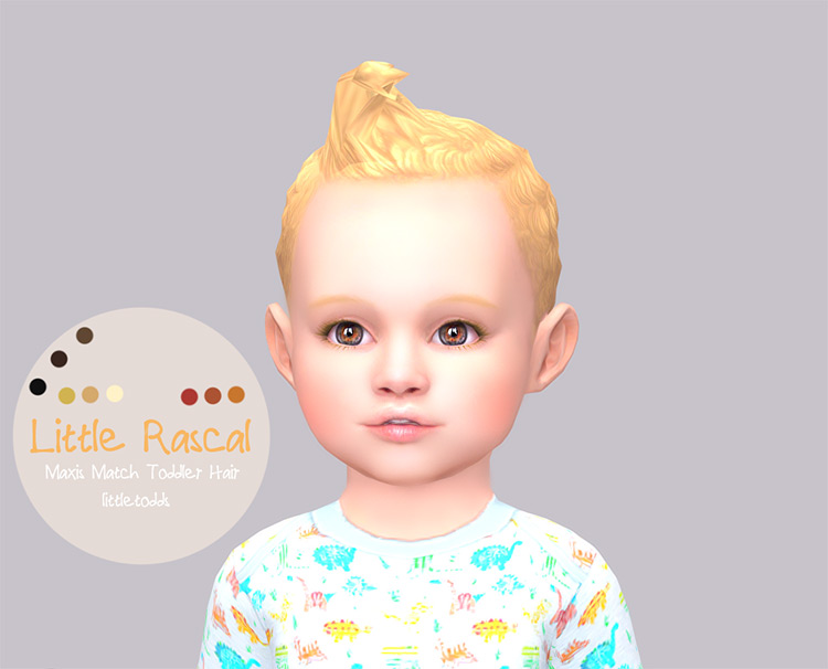 Little Rascal Hair Sims 4 CC