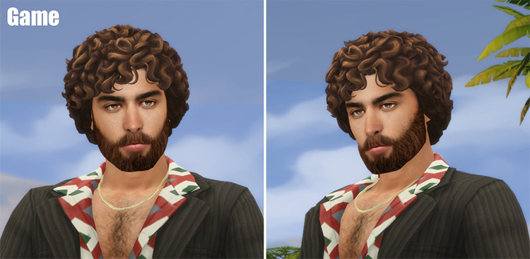 Hello, I Love You Hair for Sims 4