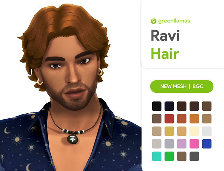 Ravi Hair TS4 CC