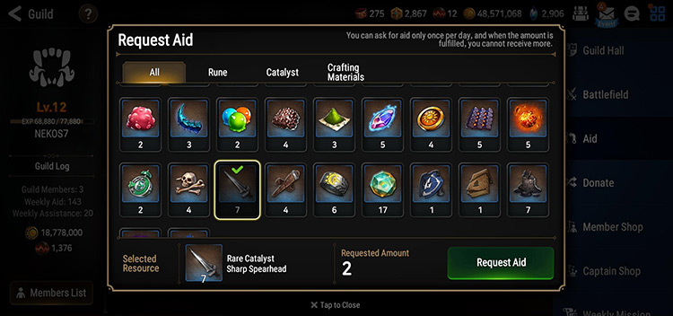 Guild Aid (Sharp Spearhead) / Epic Seven