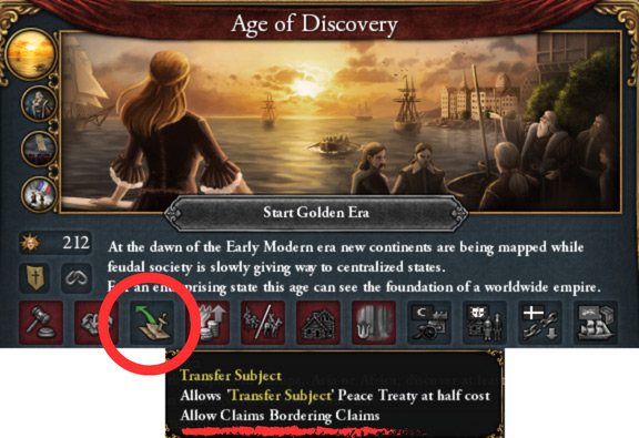 “Transfer Subject” Age power in the Age screen / EU4