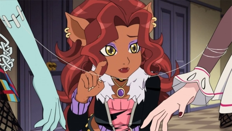 Clawdeen Wolf in Kowai-ke Girls anime