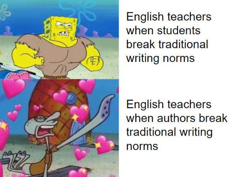 English teachers grammar meme