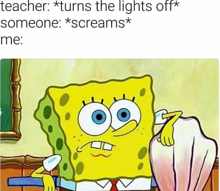 Class screams joke meme