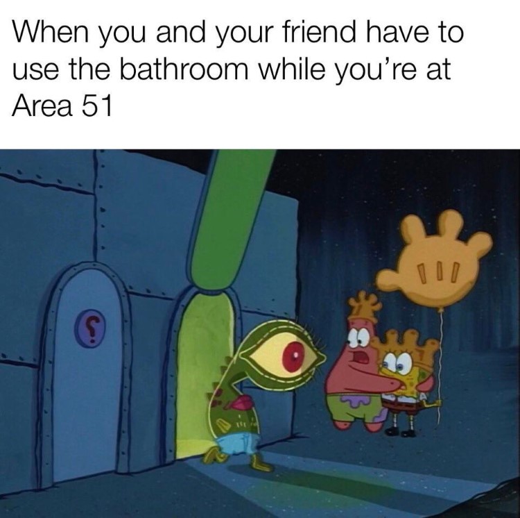 Area 51 SpongeBob meme