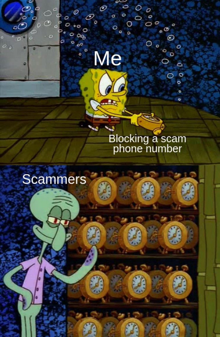 Cant block numbers meme