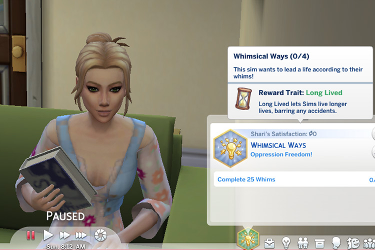 Whimsical Aspirations mod for Sims