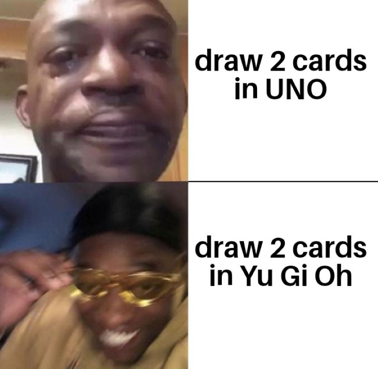 Draw 2 cards joke yugioh
