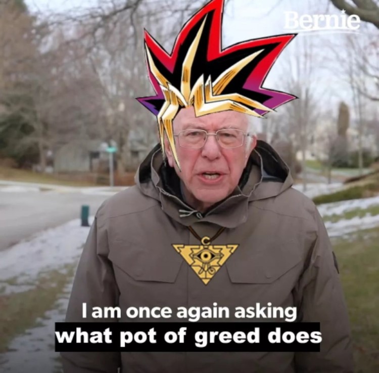 I am asking what pot of greed does