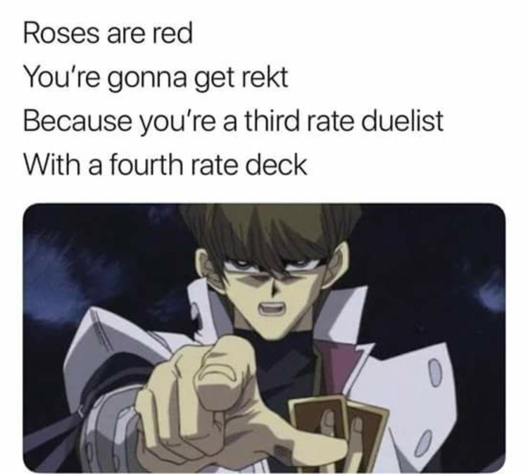 Kaiba roses are red meme