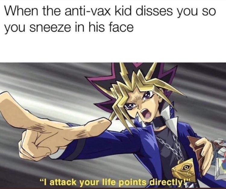 vax kids YuGiOh meme