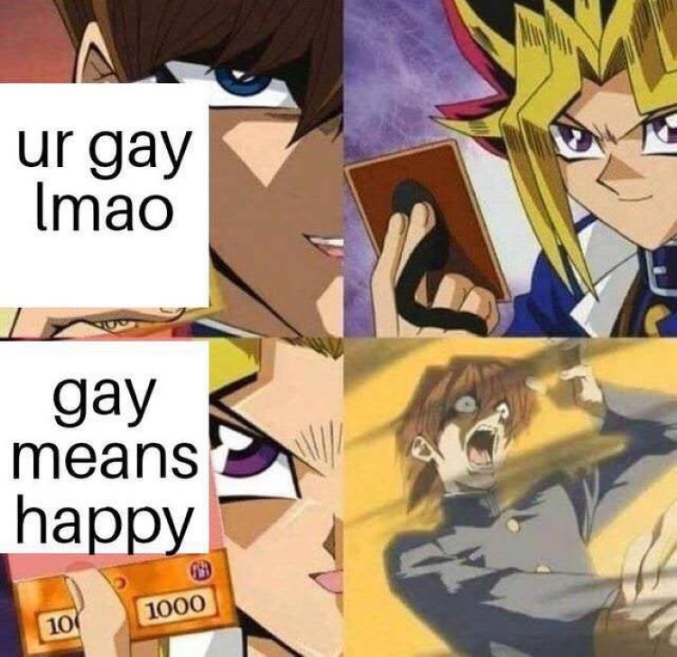 Gay means happy meme