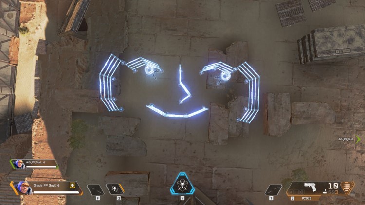 Smiley face in Apex Legends
