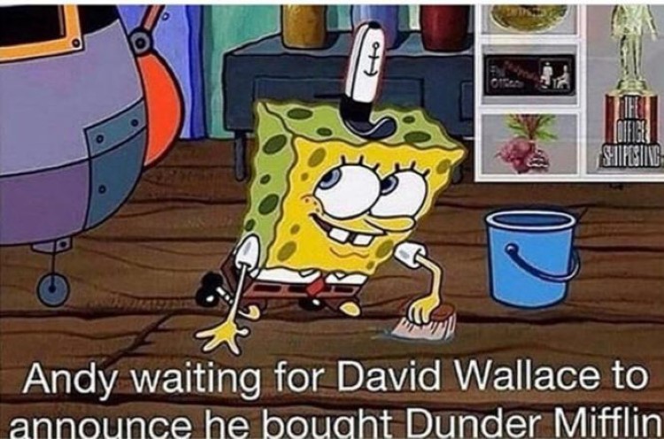 David Wallace SpongeBob crossover meme