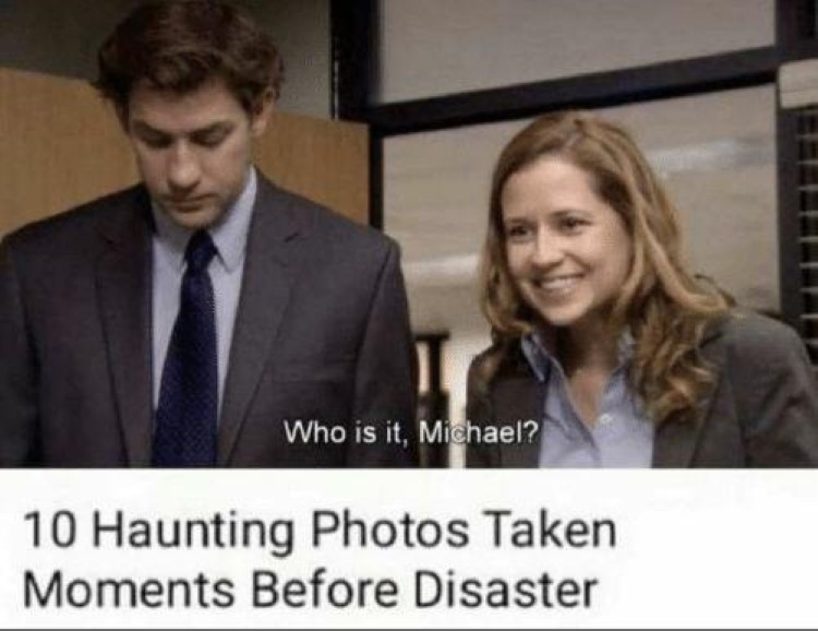 Photos taken before disaster - who is it michael?