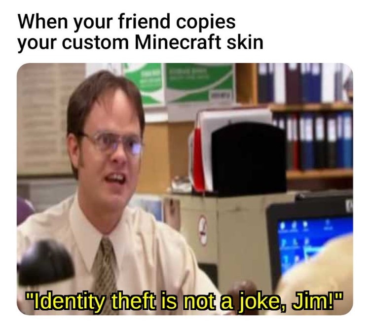 Minecraft skins The Office joke