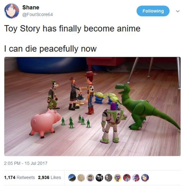 Toy Story is in KH as anime