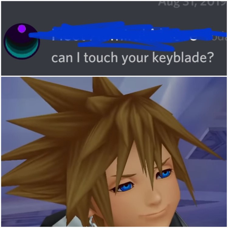 Can I touch your keyblade meme