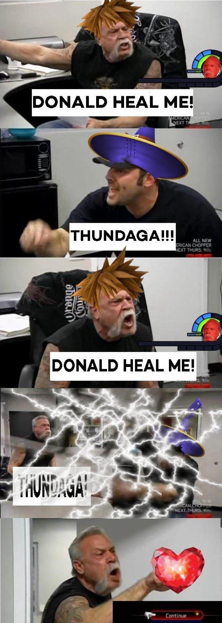 Donald heal me no thanks