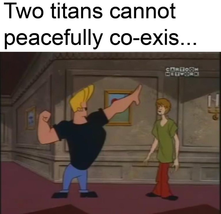Two titans of cartoons