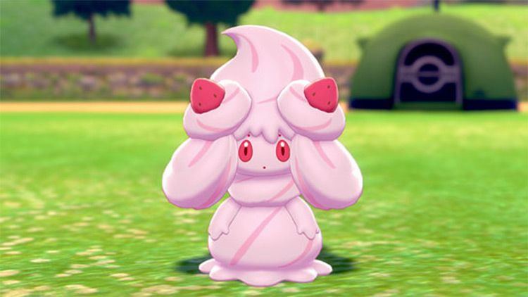 Alcremie in Pokémon screenshot