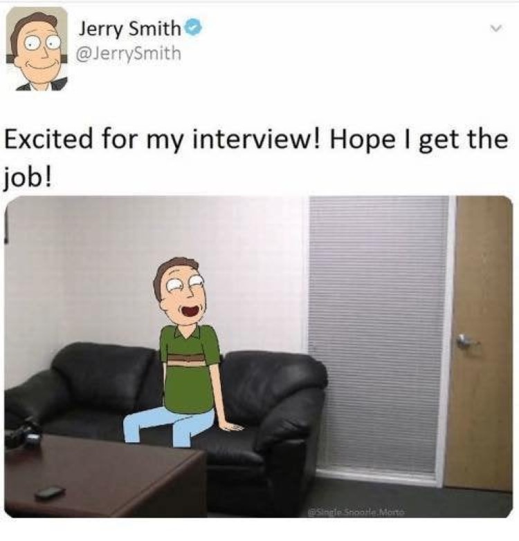 Jerry on couch joke