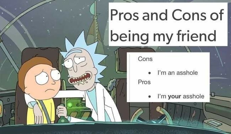 Pros and cons of being friends
