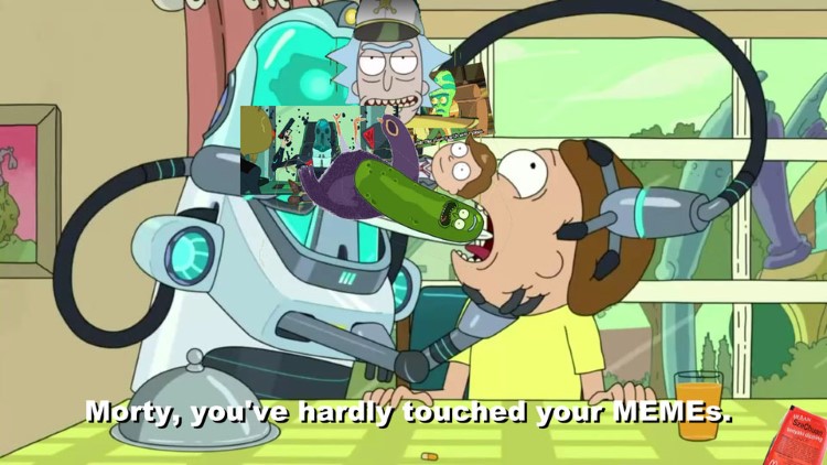 Morty youve hardly touched your memes joke