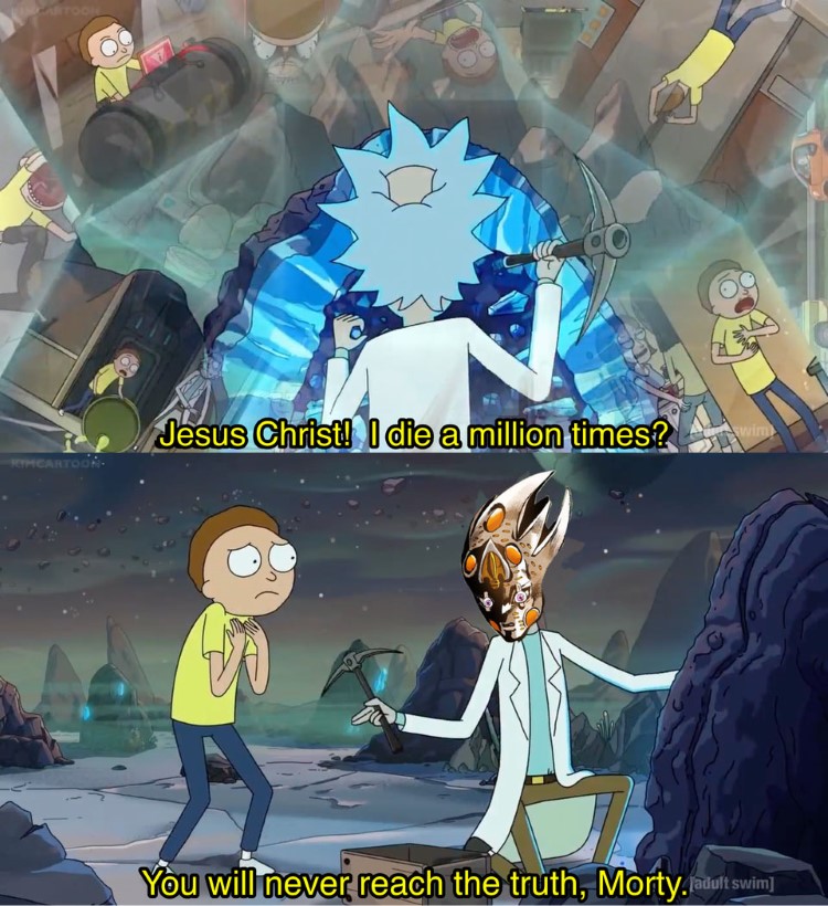 Youll never reach the truth Morty