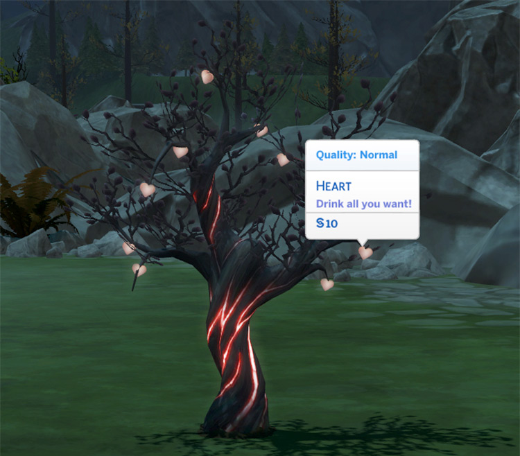 Harvestable Heart Tree Sims4