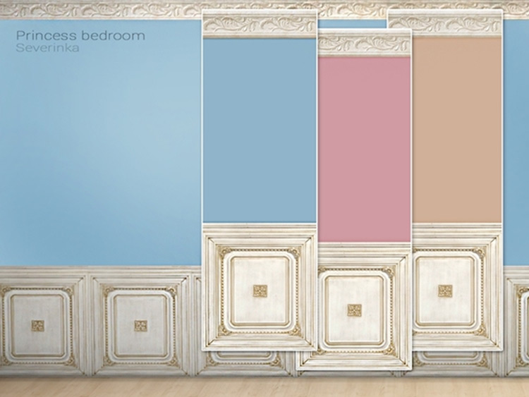 Princess Bedroom Walls Sims4 CC