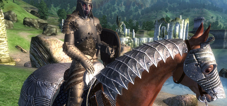 Horse and armor screenshot of Oblivion modded