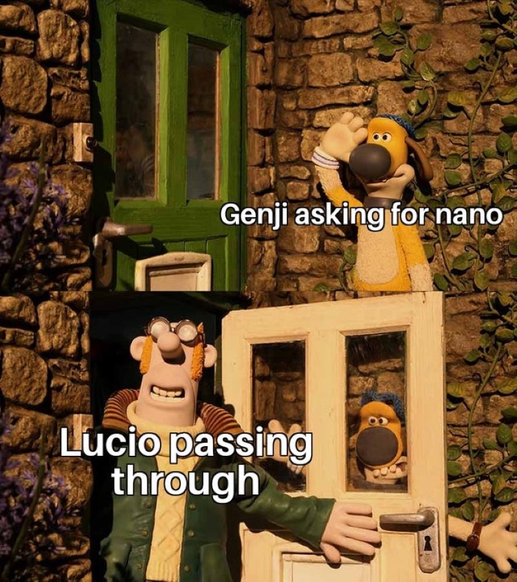 Lucio passing through meme