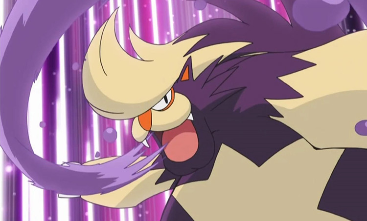 Skuntank Pokémon anime screenshot