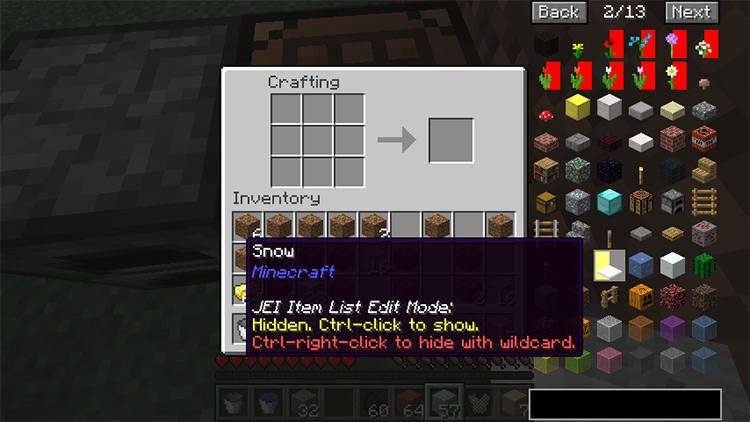 Just Enough Items Minecraft mod