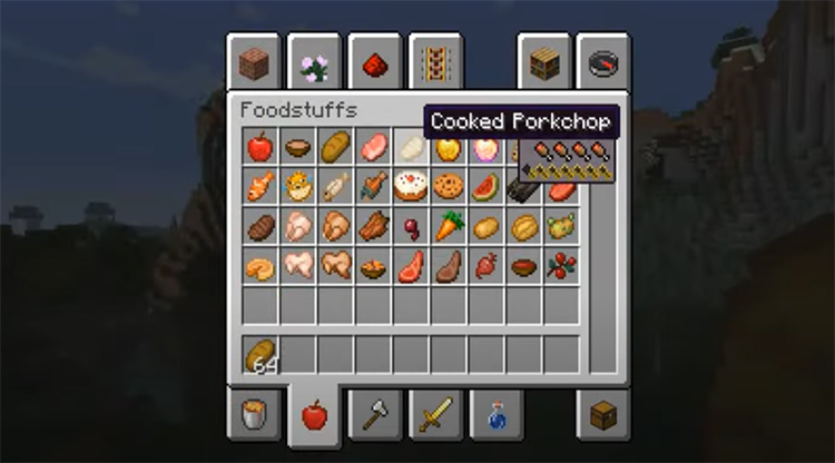 Appleskin Mod for Minecraft