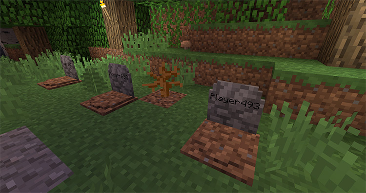 Gravestone Mod for Minecraft