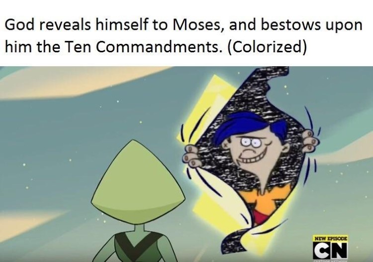 God releals himself to moses, Rolf, colorized