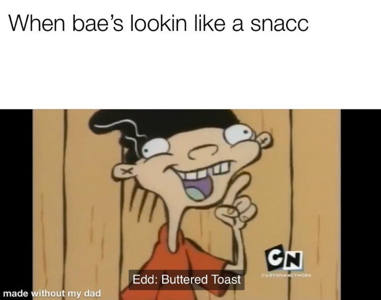 Buttered toast meme Double D