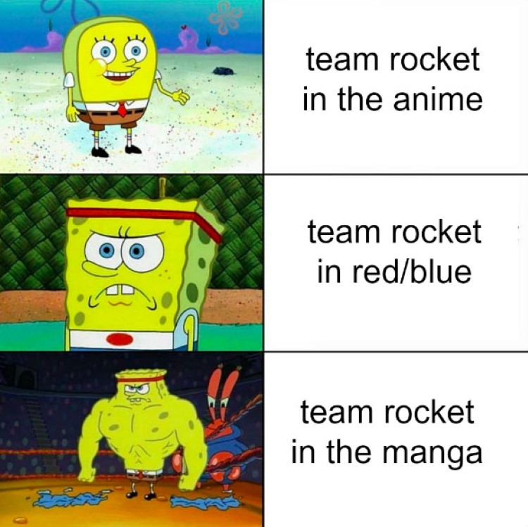 Team Rocket in the manga vs anime