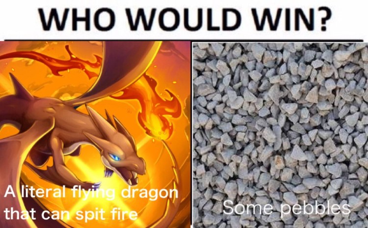 Charizard Who would win meme