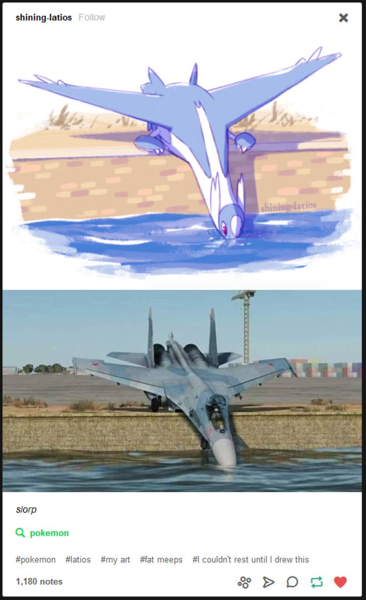 Slorp Slorp Slorp - drinking Latios