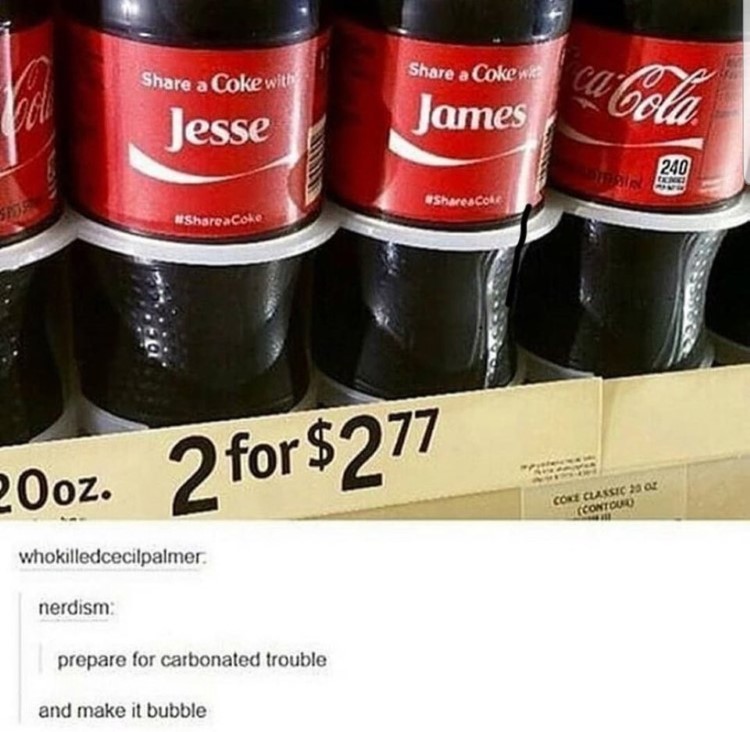 Jesse James Team Rocket Coca-Cola meme: Prepare for carbonated trouble, and make it bubble