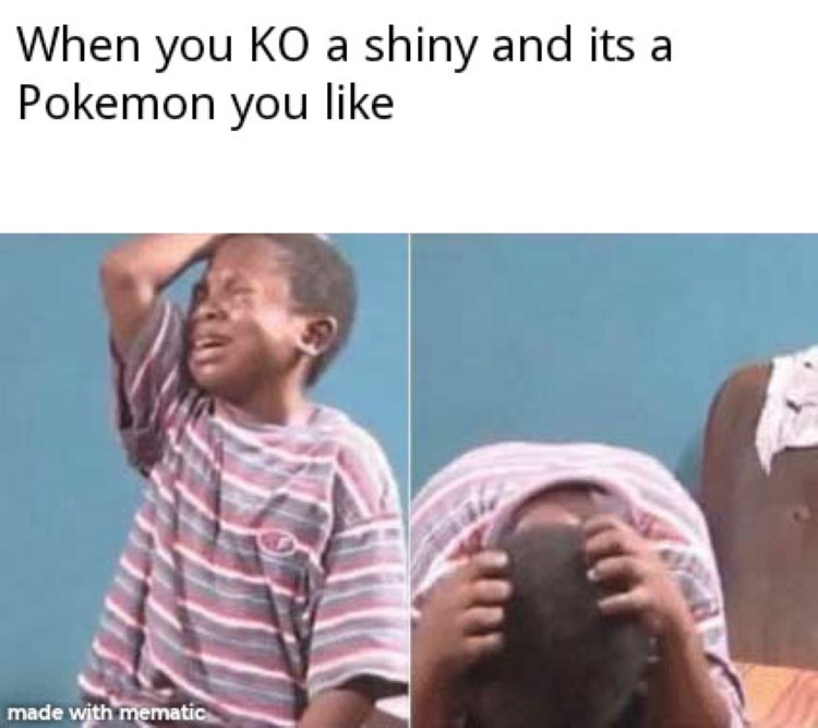 When you KO a shiny Pokemon you like