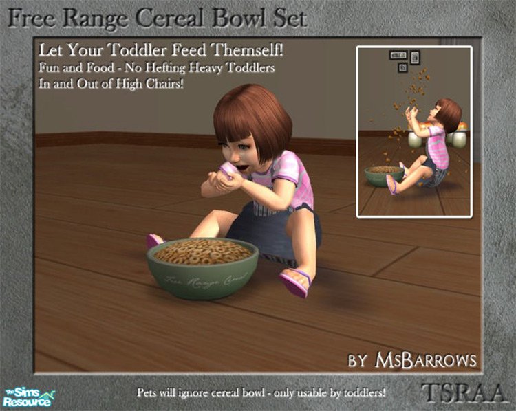 Sims2 Cereal Bowl Set Mod