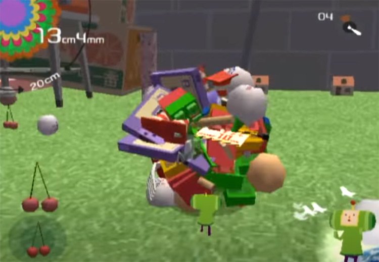 Katamari Damacy PS2 gameplay screenshot